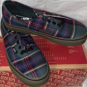 •Ⓜ️AUTHENTIC PLAID BLACK RED GREEN BLUE YELLO CLASSIC TARTAN GUM BRAND NEW VANS